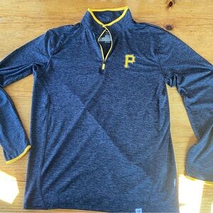 Fanatics Gray and Yellow Men's Pittsburgh Pirates Baseball pullover